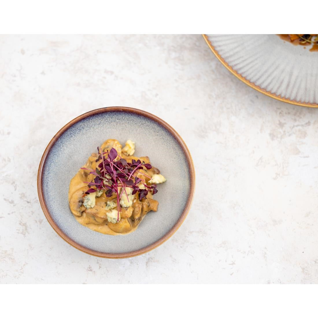 Bols évasés Olympia Drift gris uni 155 mm (Pack de 6)