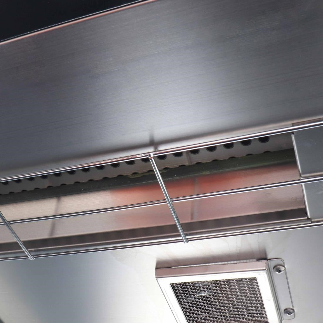 Présentoir chauffant libre-service Buffalo avec portes à charnières