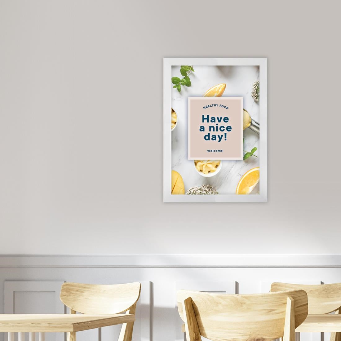 Cadre clipsable Europel A4 25mm blanc mat