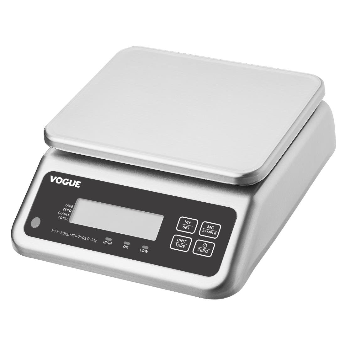 Balance électrique étanche Vogue 30 kg - NISBETS