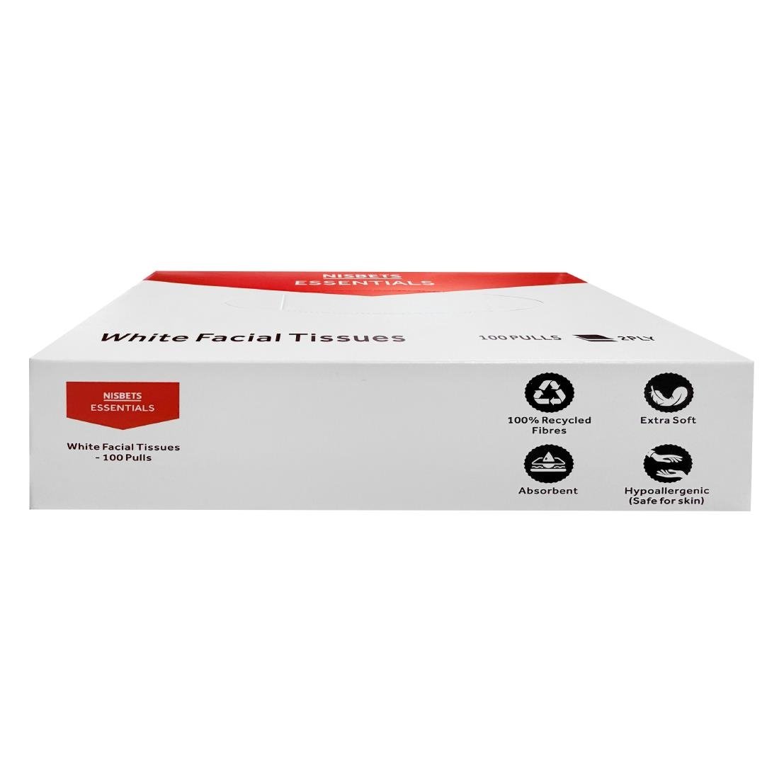 Boîtes d'essuie-mains blancs 1 pli Nisbets Essentials 100 feuilles (lot de 36)
