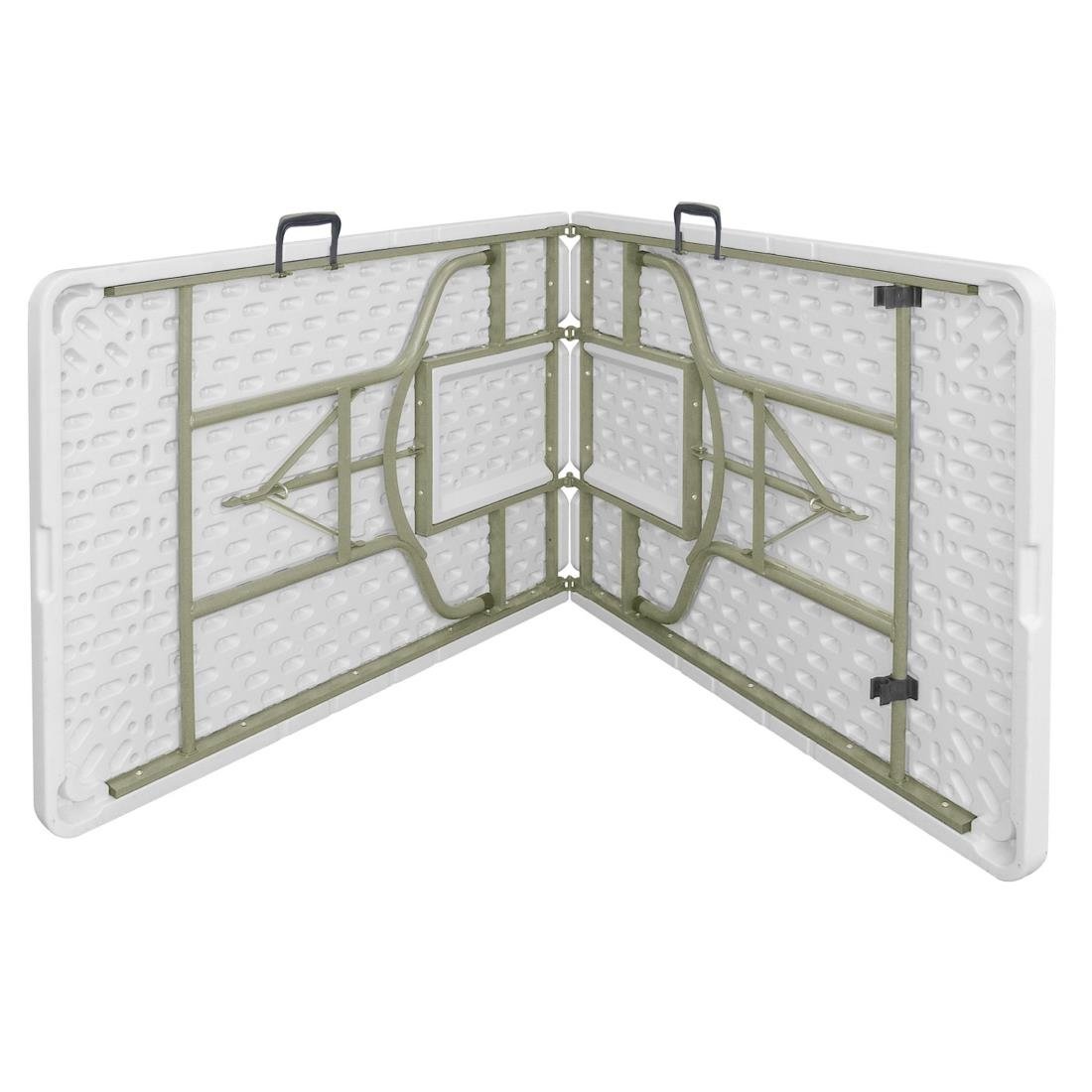 Table pliable au centre Bolero blanche 2430mm - NISBETS