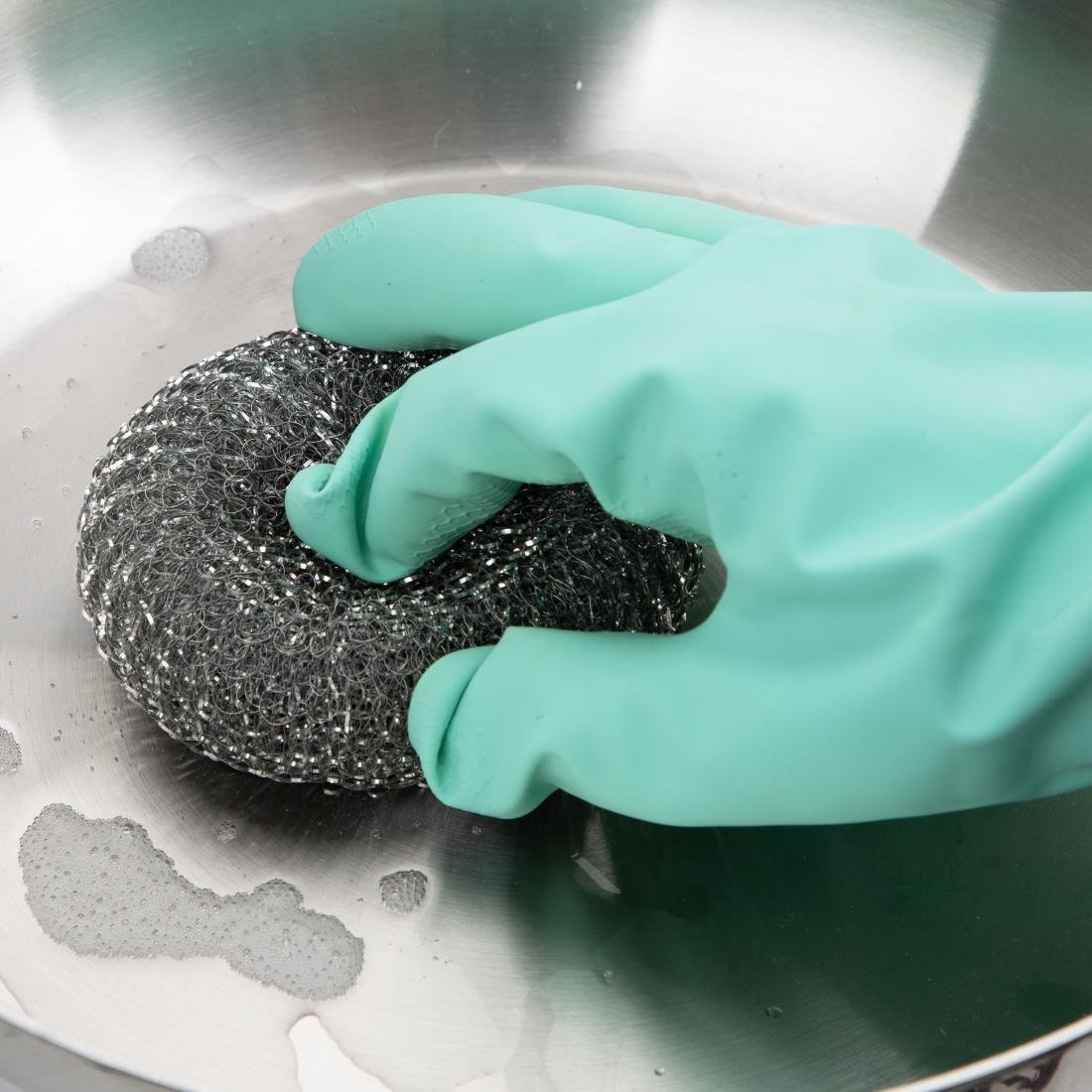 Tampons à récurer en acier galvanisé Jantex (lot de 10)