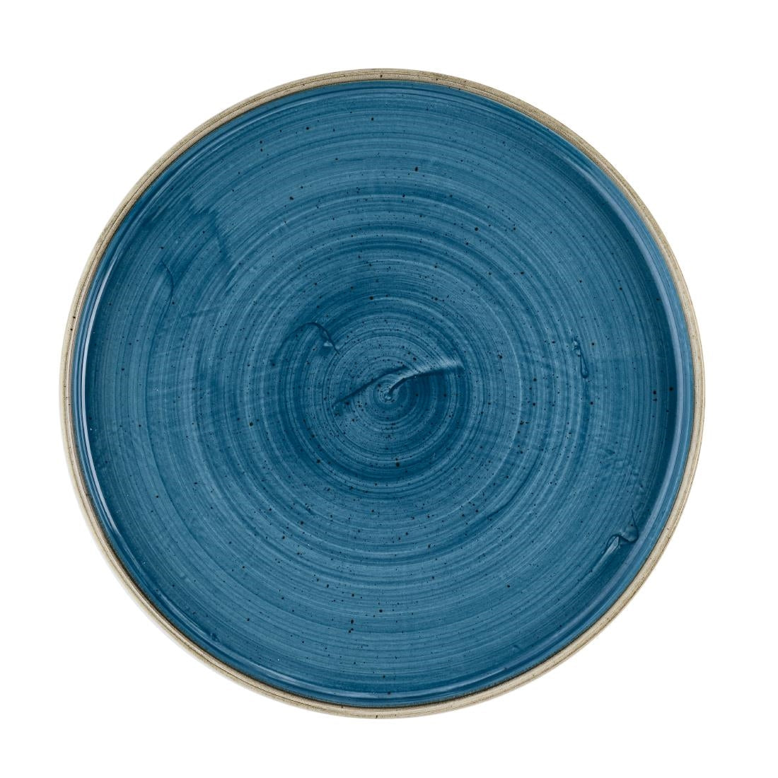 Assiettes avec rebord Churchill Stonecast Java Blue 260mm (Lot de 6)