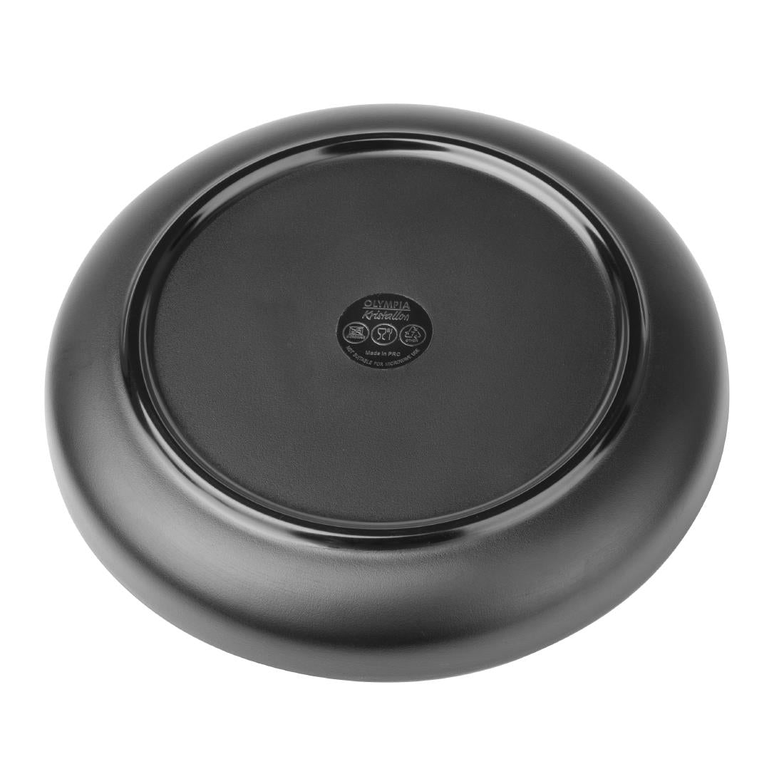 Assiettes coupes en mélamine Fusion Kristallon Olympia 230 x 35mm (lot de 6)