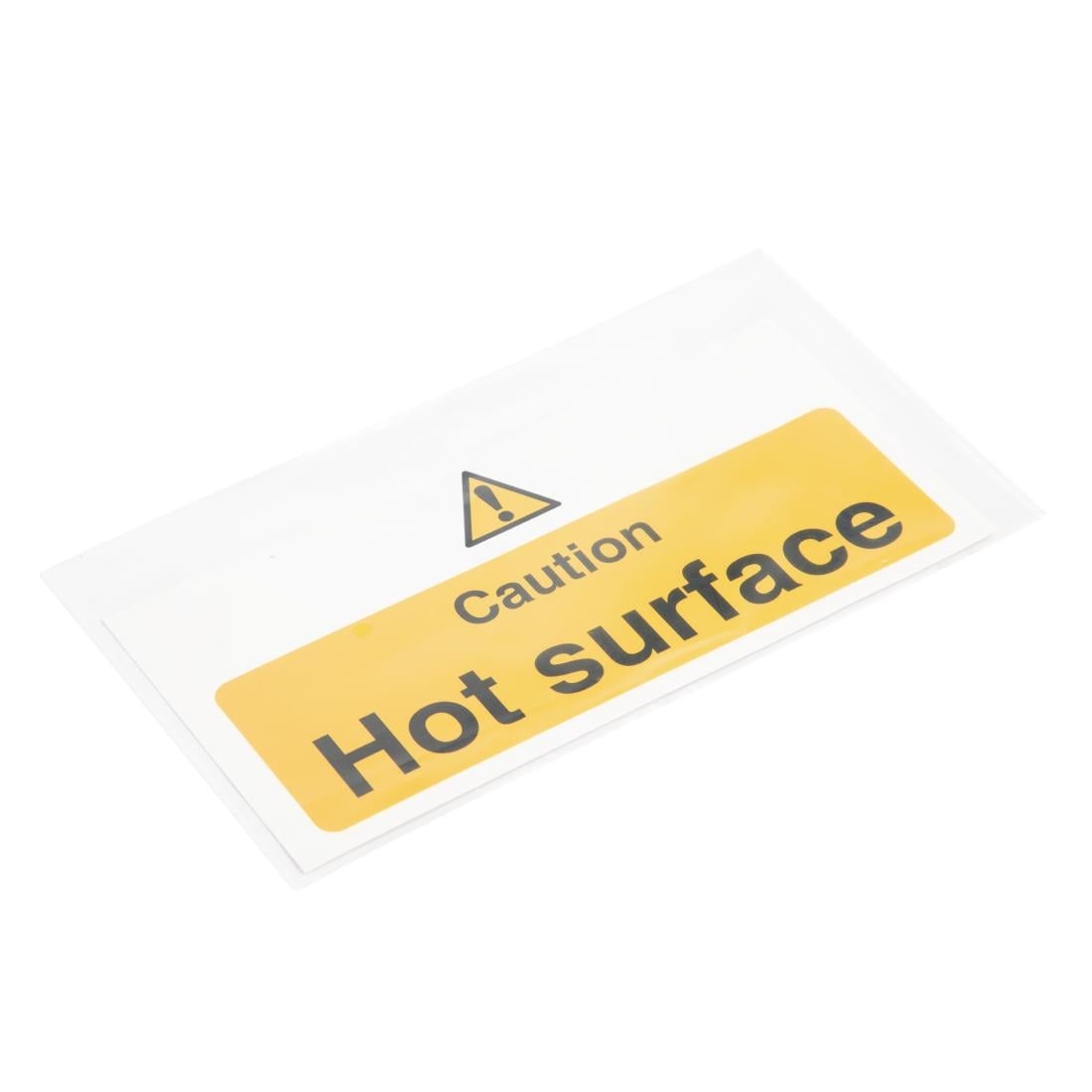 Signalétique attention surface chaude Vogue (en anglais) - NISBETS