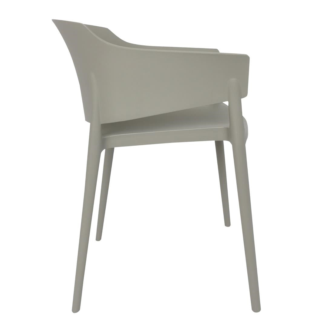 Fauteuils Lorenzo Café Bolero gris (lot de 2)