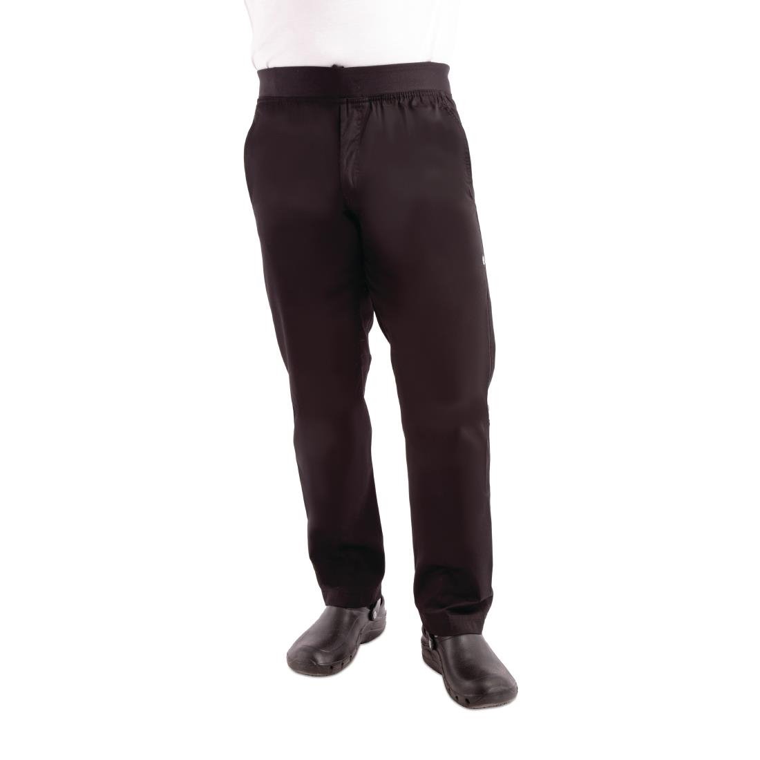 Pantalon slim léger homme Chef Works noir - NISBETS