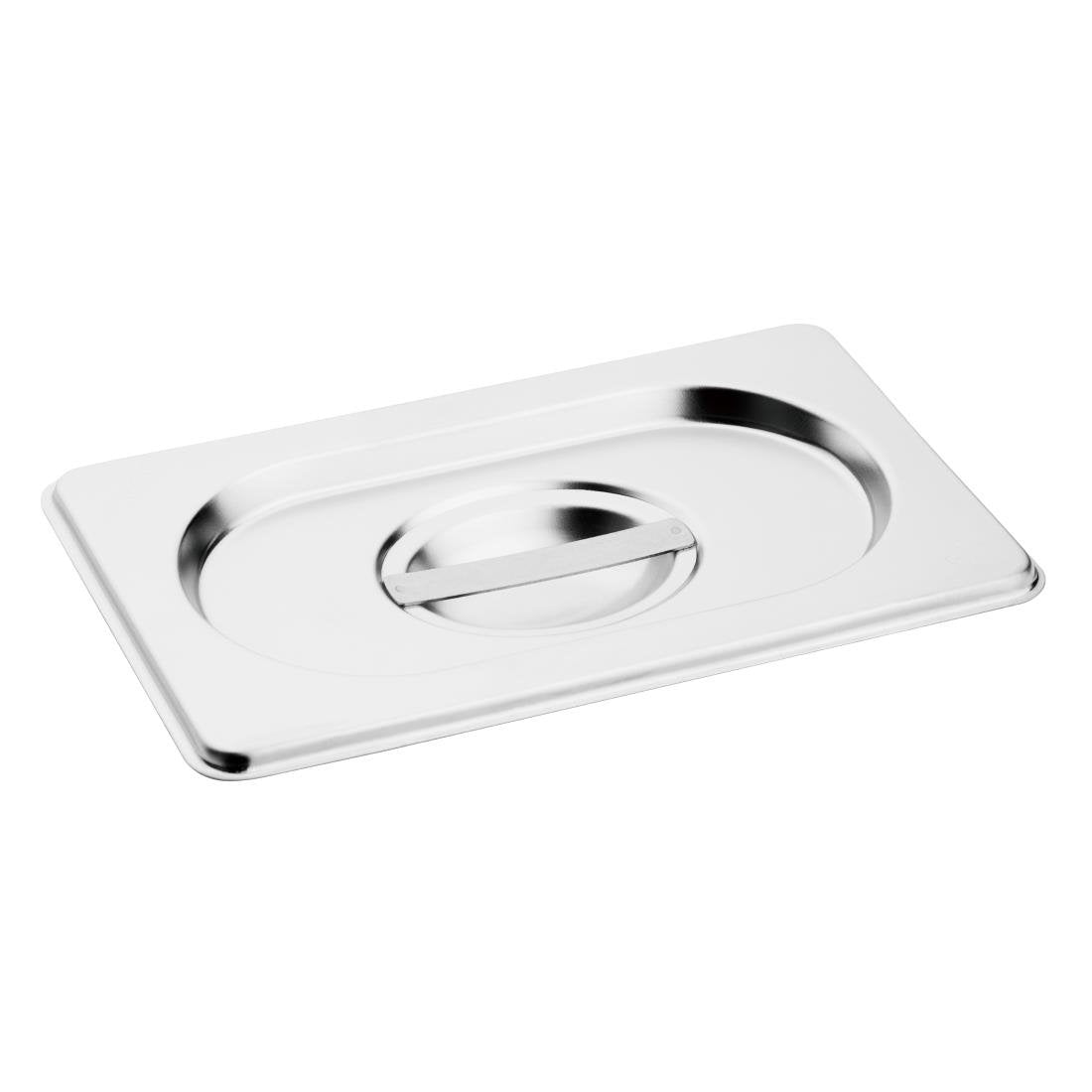 Ensemble de 4 bacs GN 1/4 en inox avec couvercles Vogue - NISBETS