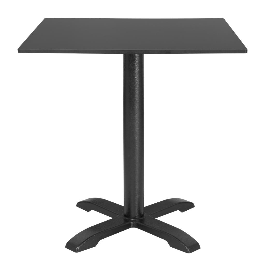 Plateau de table d'extérieur carré noir mat Bolero 700 mm
