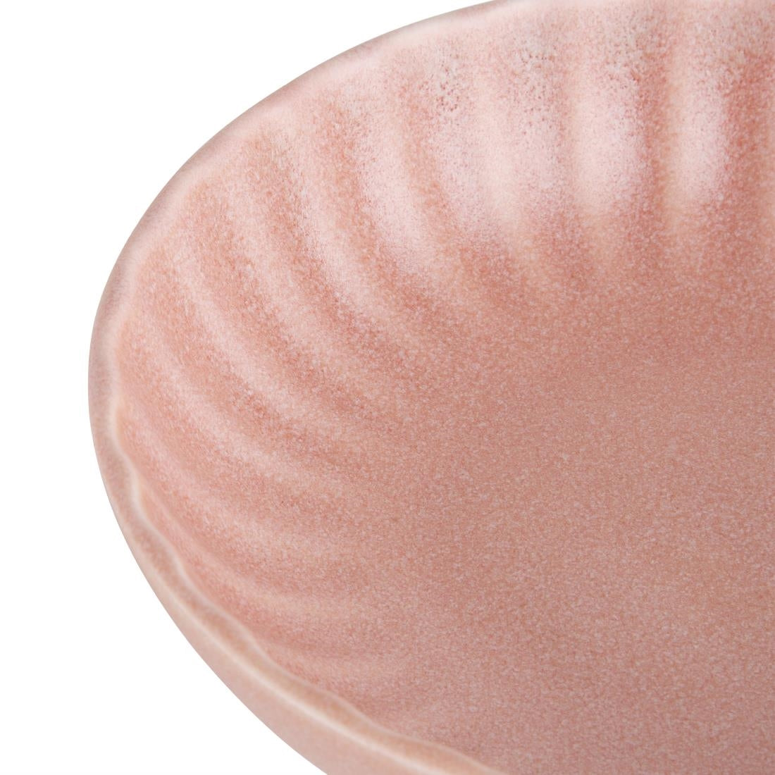 Assiettes calottes Olympia Corallite pêche 160x40mm (lot de 6)