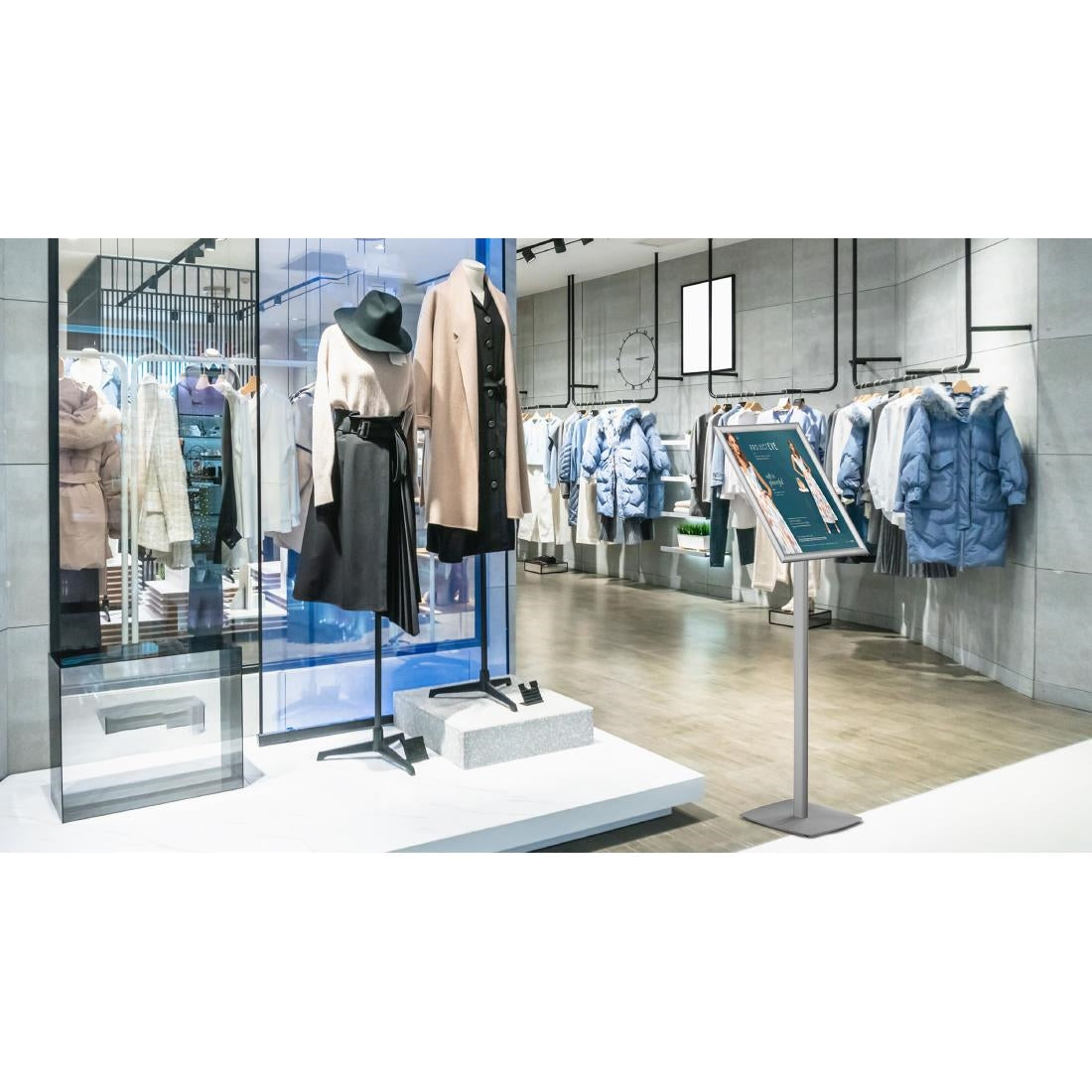 Porte-affiche Europel avec cadre clipsable A3 25mm