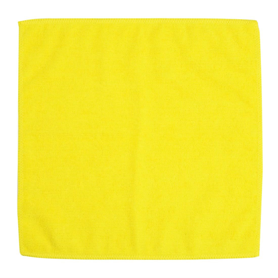 Chiffons en microfibre Jantex jaunes (lot de 5)