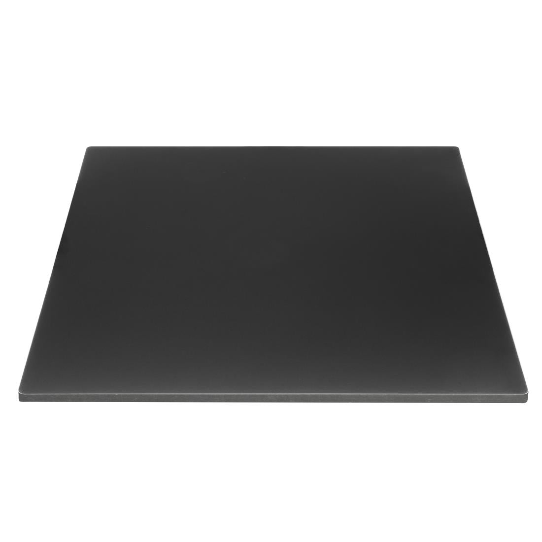 Plateau de table d'extérieur carré noir mat Bolero 700 mm