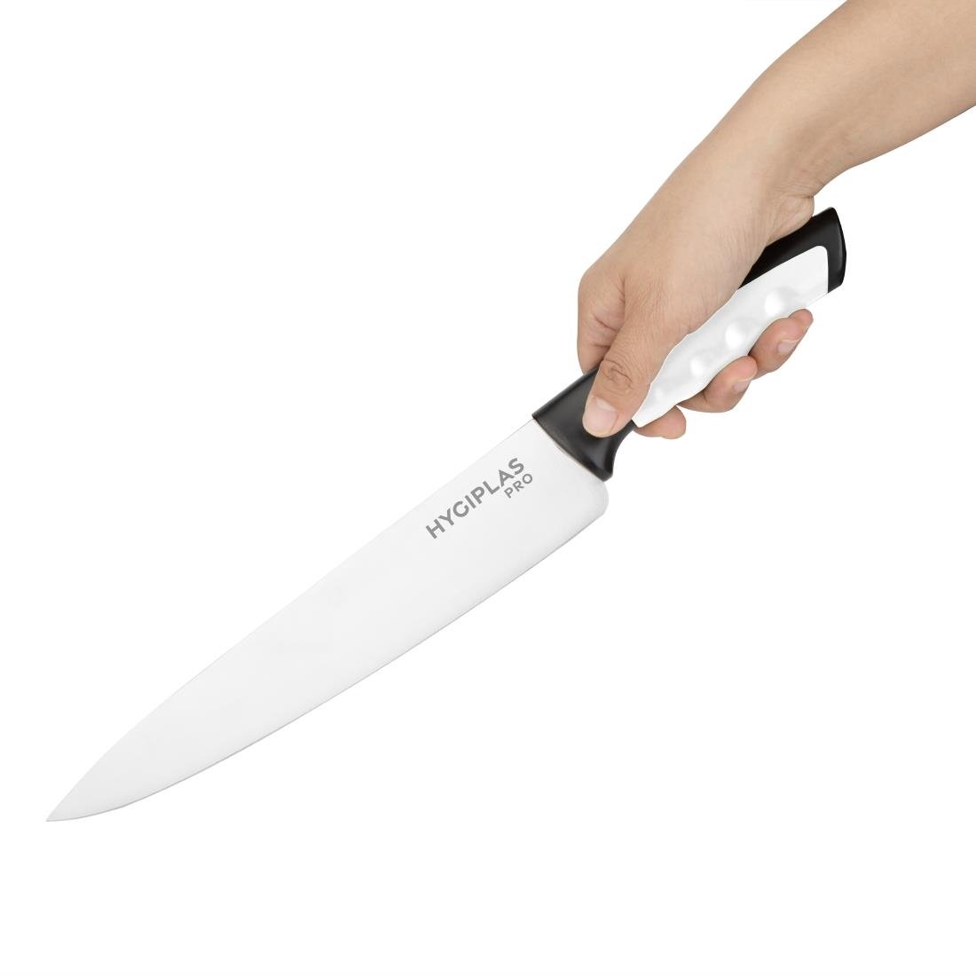Couteau de cuisine Hygiplas Pro blanc 25cm - NISBETS