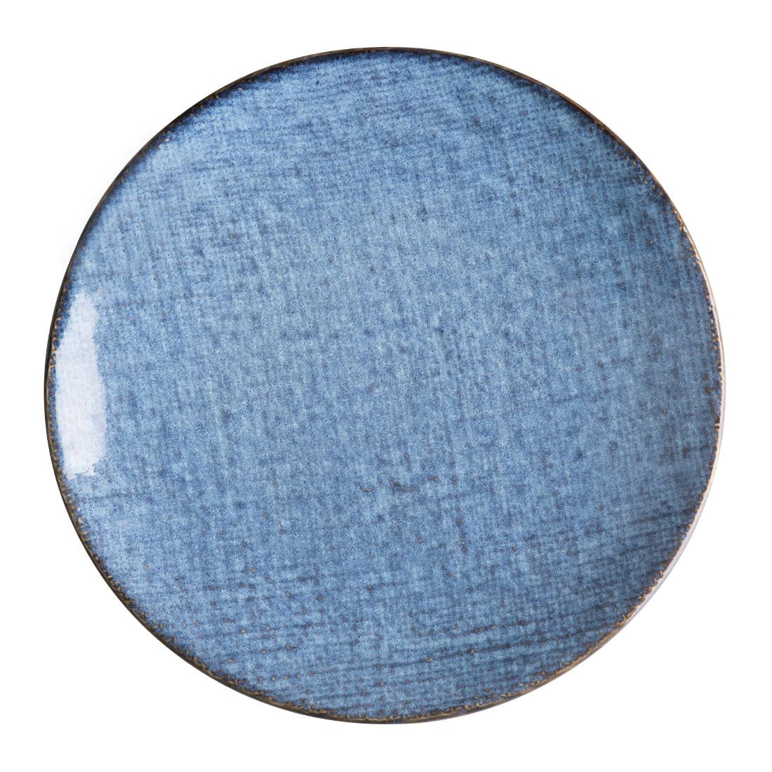 Assiettes plates Olympia Denim Blue 230 mm (lot de 6)