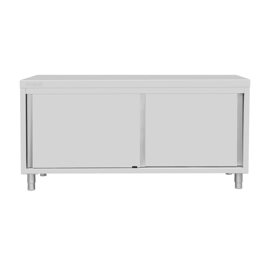 Armoire sur pieds en acier inoxydable Vogue 900x1800x600mm