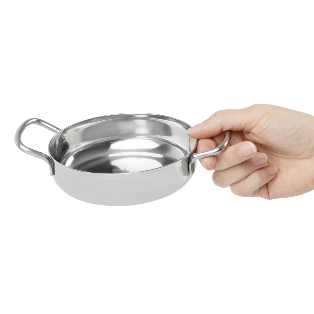 Plat en inox double poignée Olympia Table Presentation 125 mm