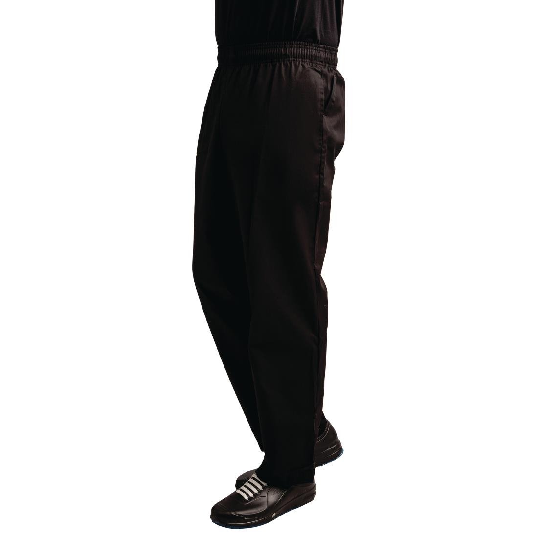 Pantalon de cuisine mixte traité au Teflon Easyfit noir - NISBETS