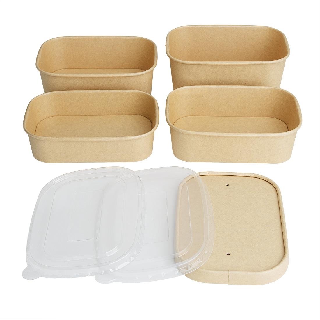 Barquettes alimentaires rectangulaires Fiesta Recyclable 750ml (lot de 300)