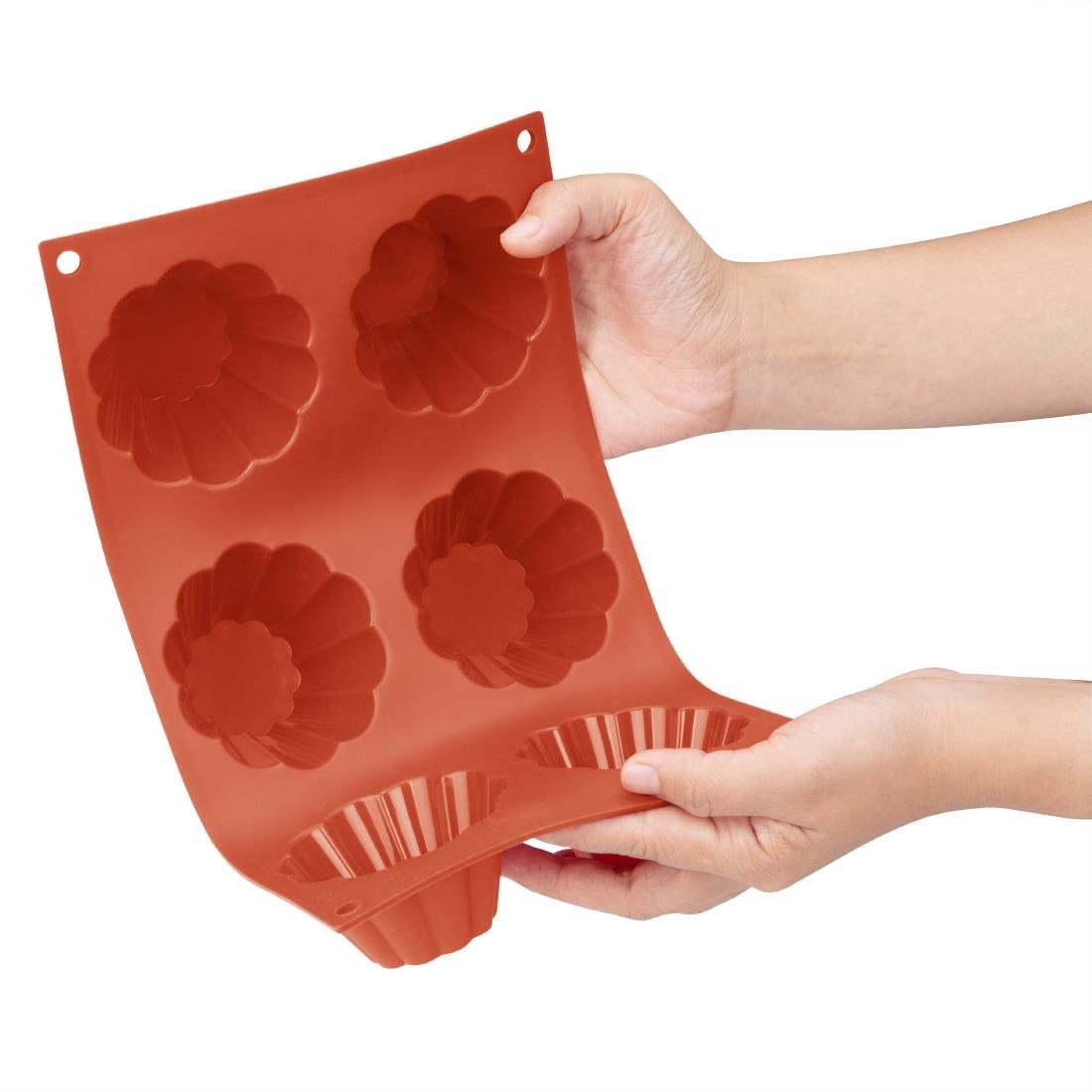 Plaque de 6 moules à brioche en silicone Vogue