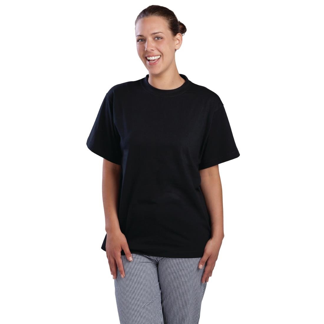 T-shirts Nisbets Essentials noirs L (lot de 2) - NISBETS