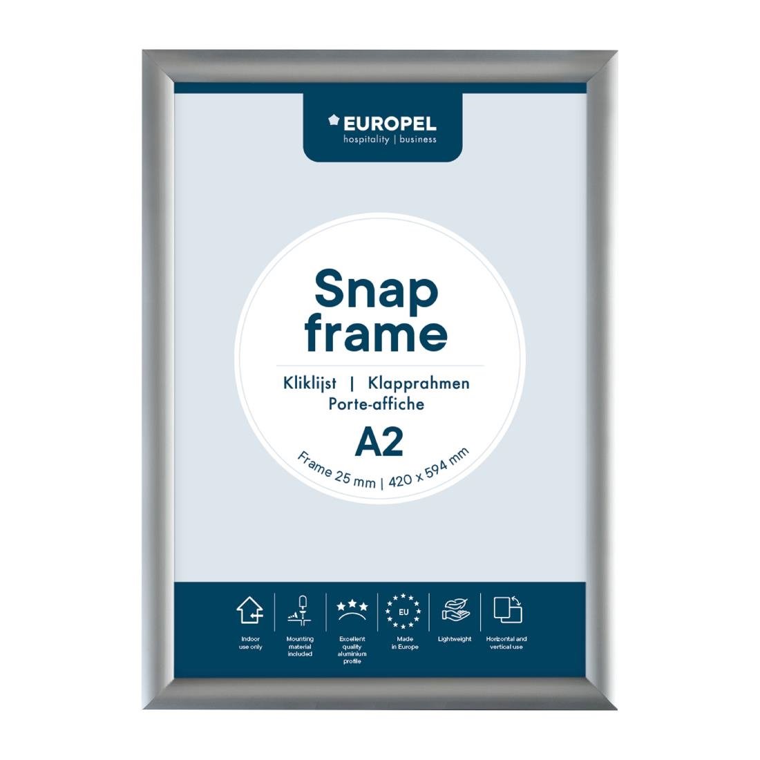 Cadre clipsable en aluminium Europel A2 25mm