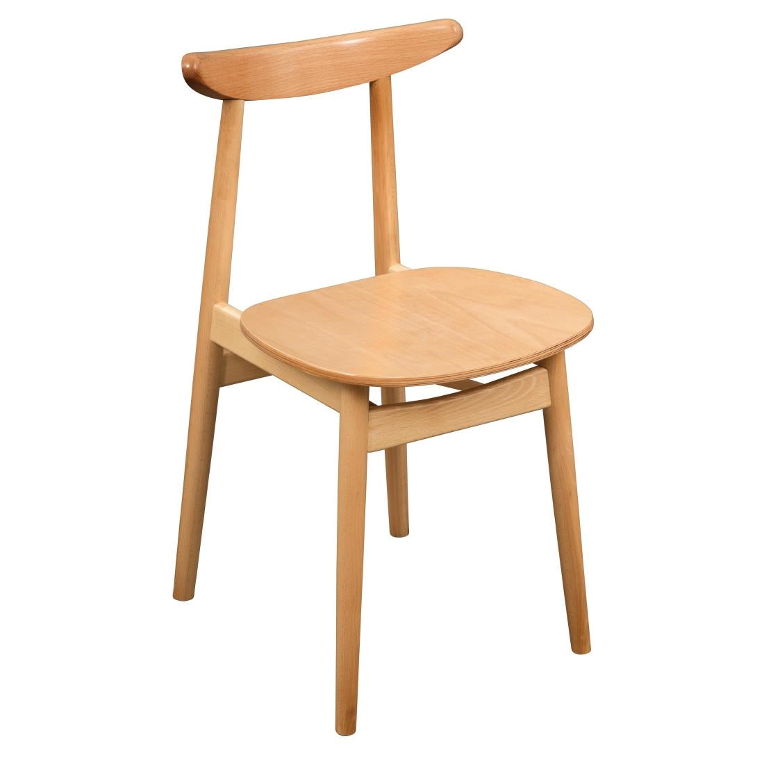 Chaises en bois courbé Fameg Cowhorn hêtre naturel (lot de 2)