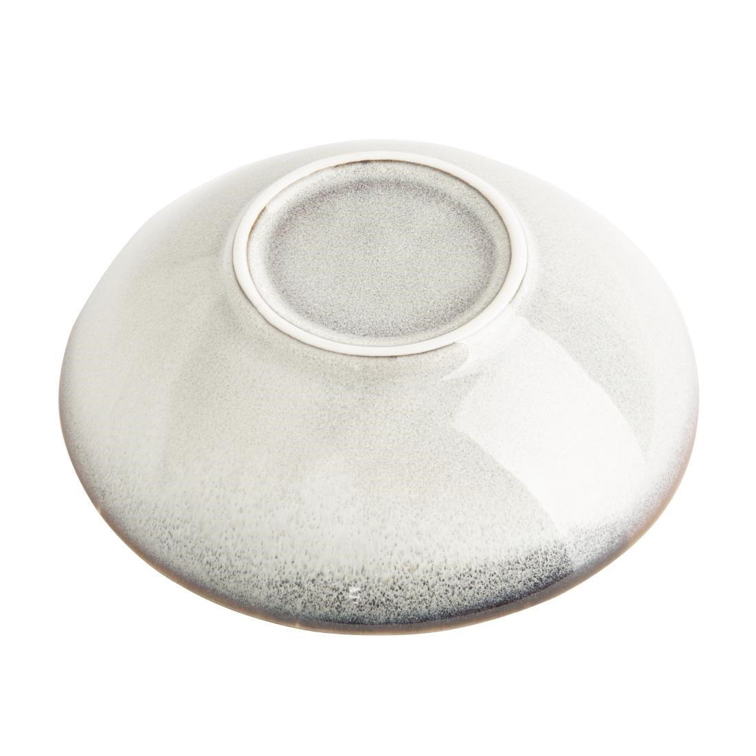 Bols évasés Olympia Drift en relief gris 155 mm (lot de 6)