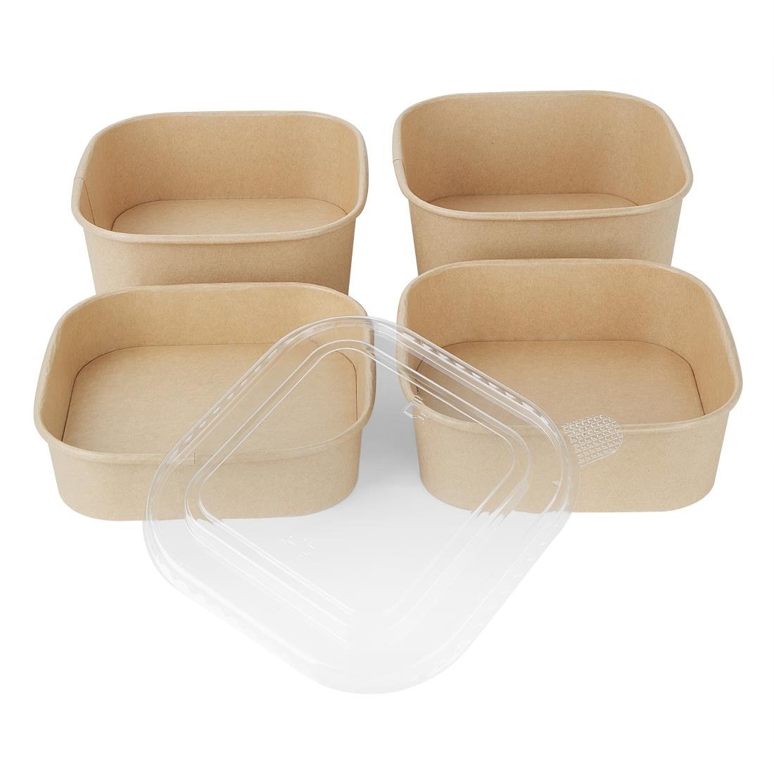 Barquettes carrées Fiesta Recyclable 750ml (lot de 300)