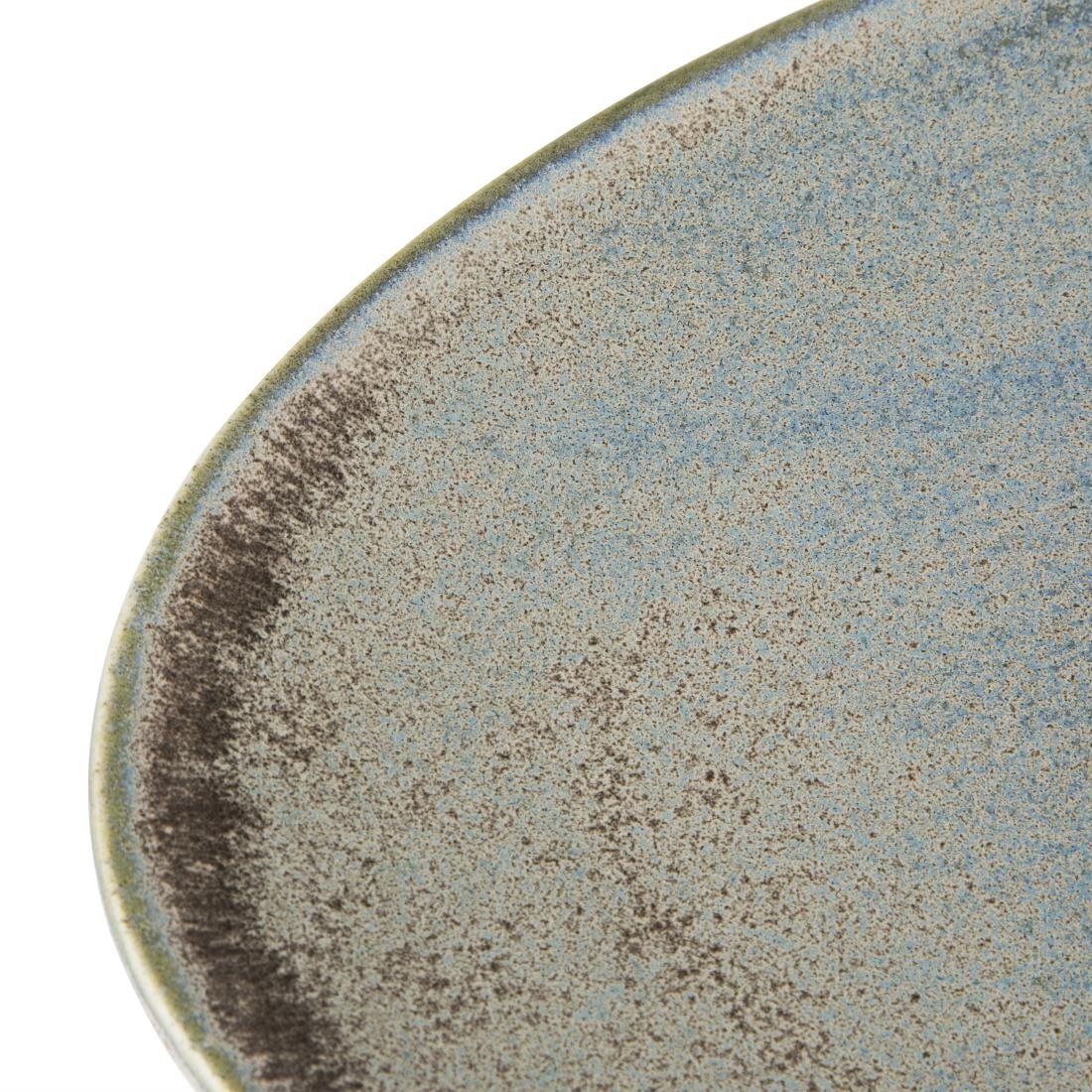 Assiettes triangulaires Olympia Ember Blue 250mm (lot de 6)