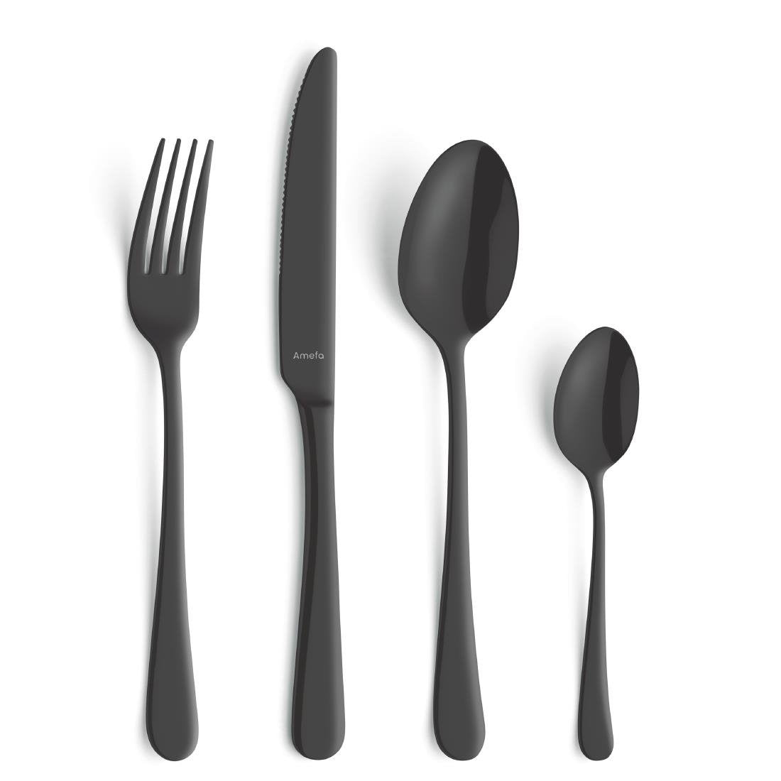 Cuillères de table Amefa Austin noires (lot de 12)