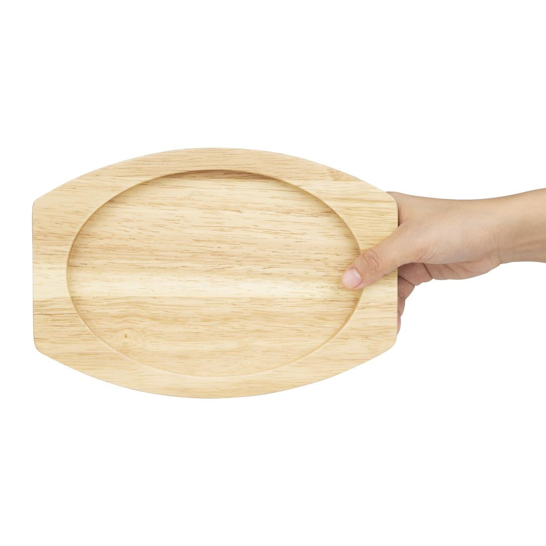 Planche en hévéa pour plat ovale en fonte Olympia 260x165mm pour FW817