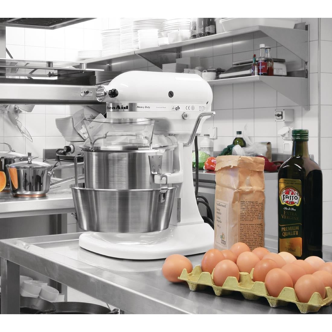 Batteur K5 KitchenAid blanc 5KPM5EWH - NISBETS