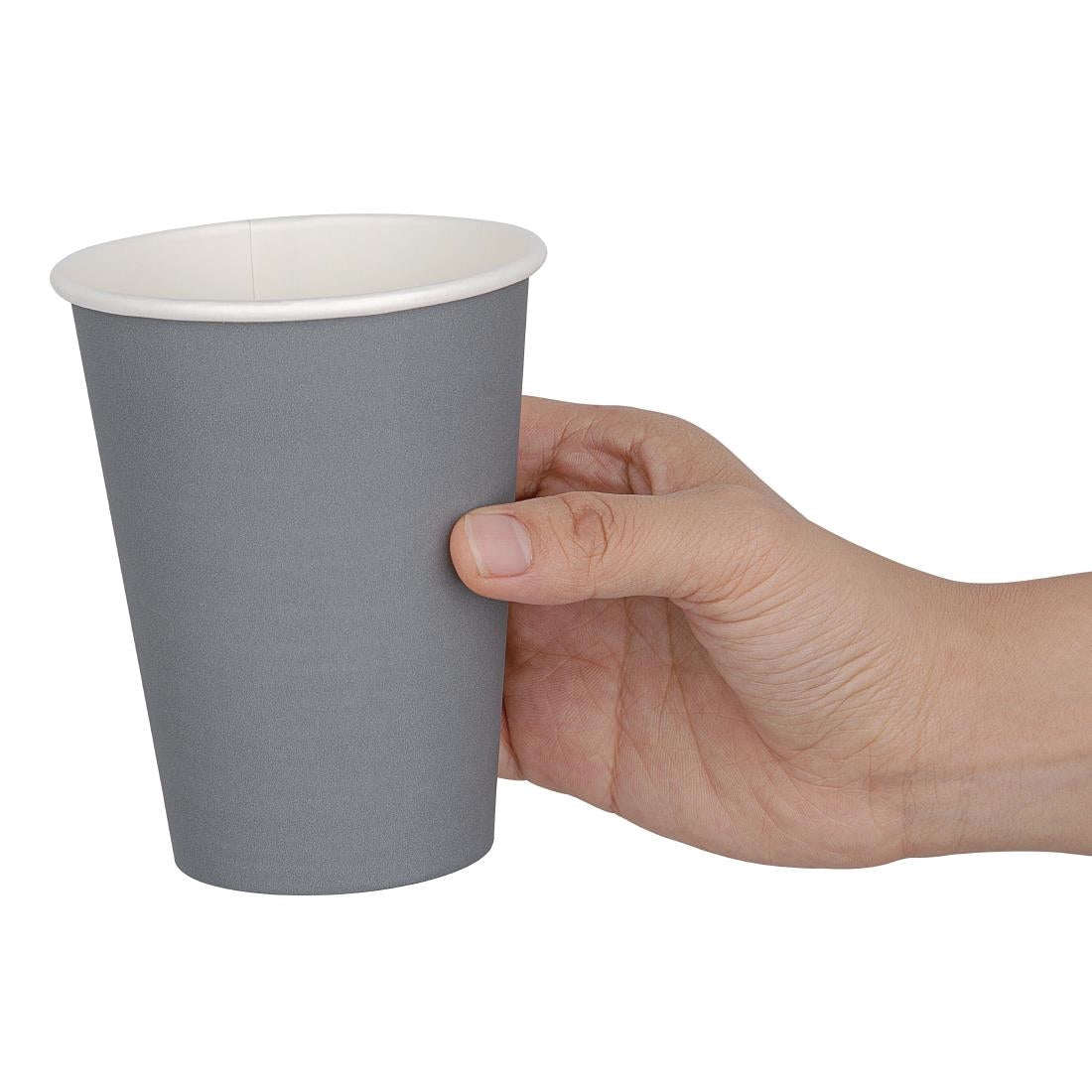 Gobelets simple paroi Fiesta Recyclable anthracite 340ml (lot de 1000) - NISBETS