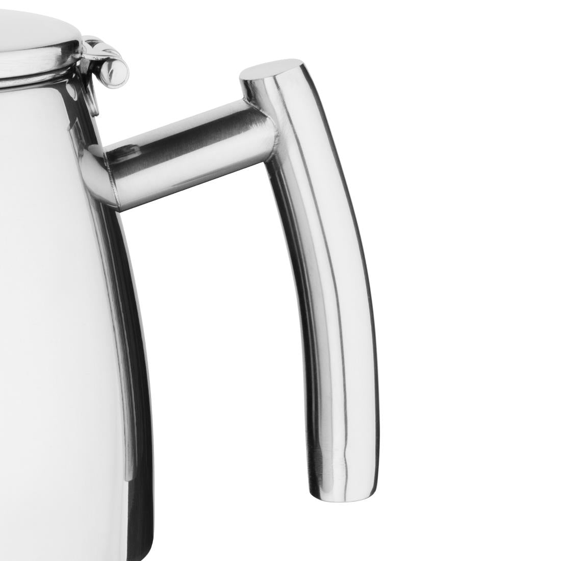 Théière isolée conique Olympia en acier inoxydable avec filtre 350 ml