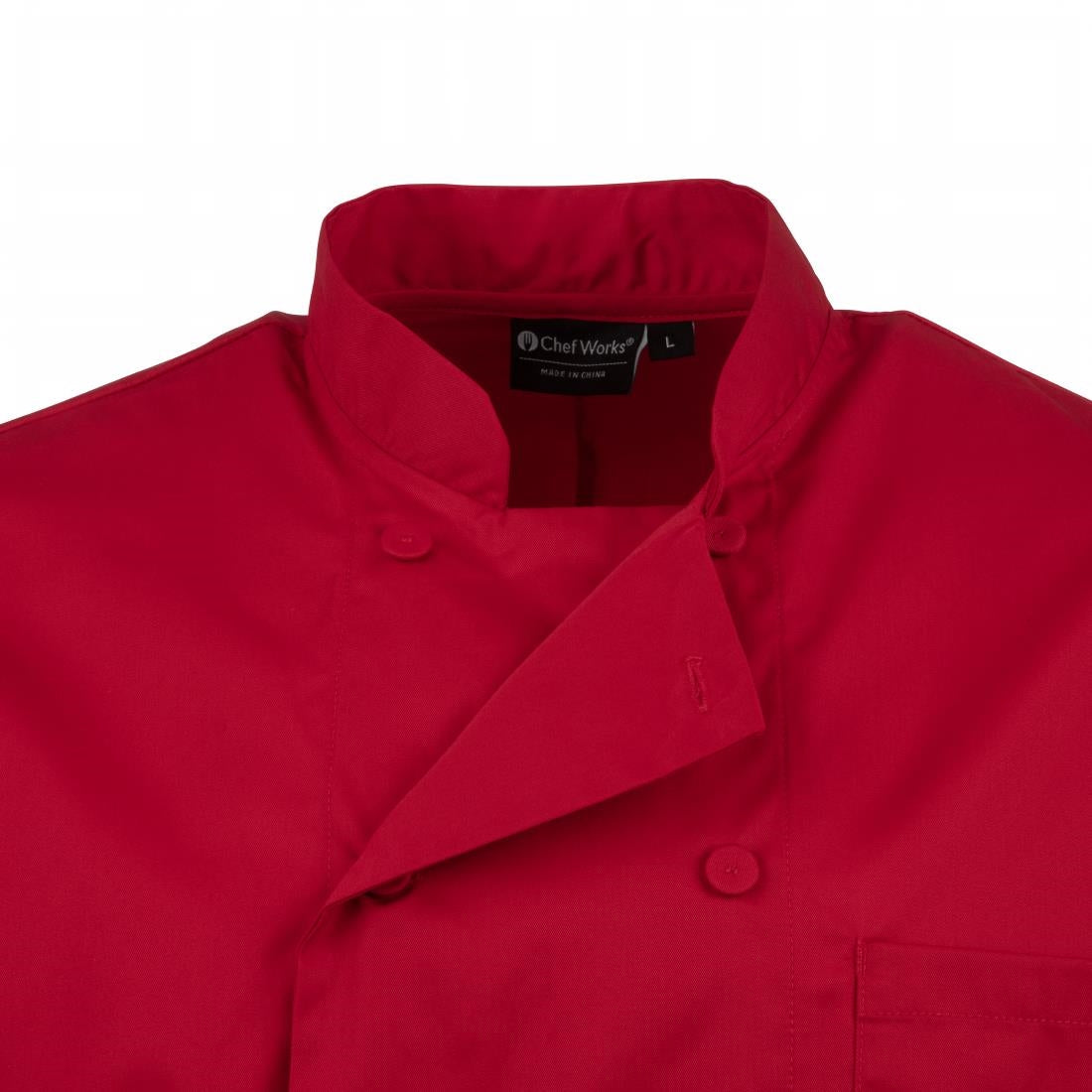 Veste de cuisine mixte Chef Works rouge - NISBETS