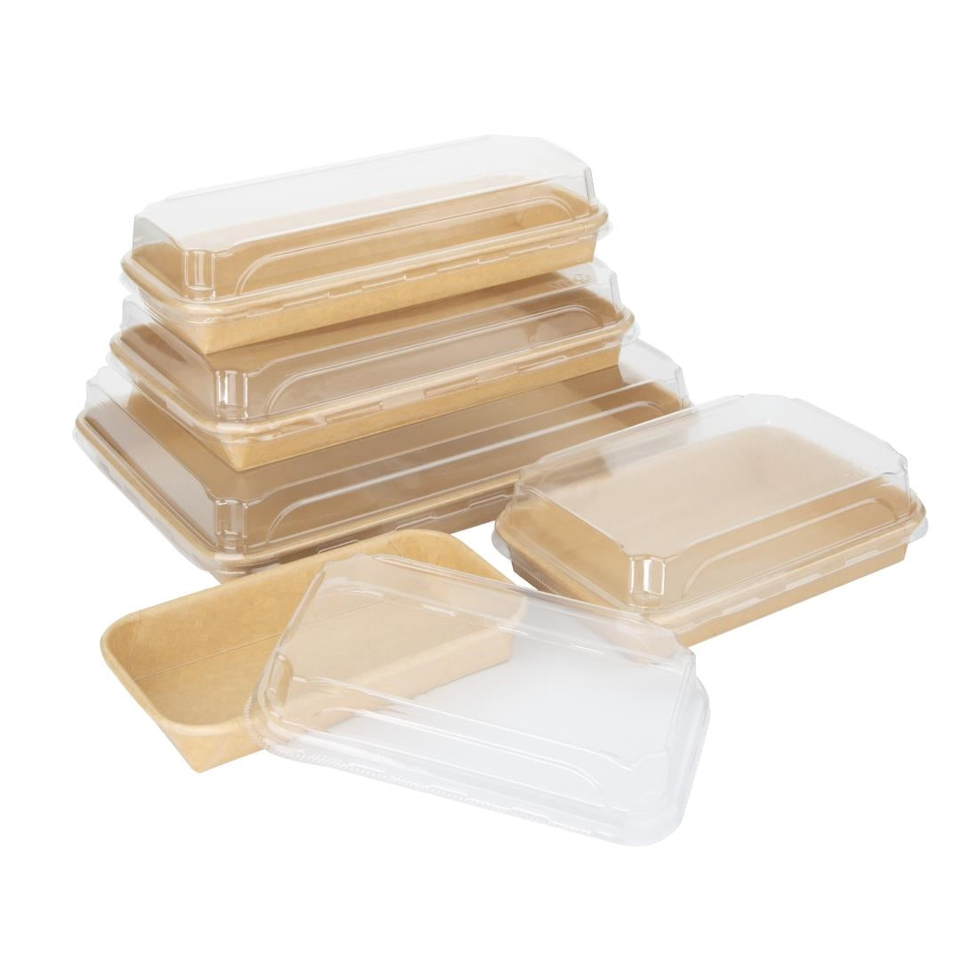 Barquettes à sushi No 7 Fiesta Recyclable 220x137mm (Paquet de 300)
