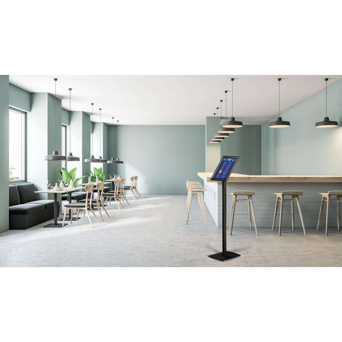 Porte-affiche Europel avec cadre clipsable A4 25mm noir