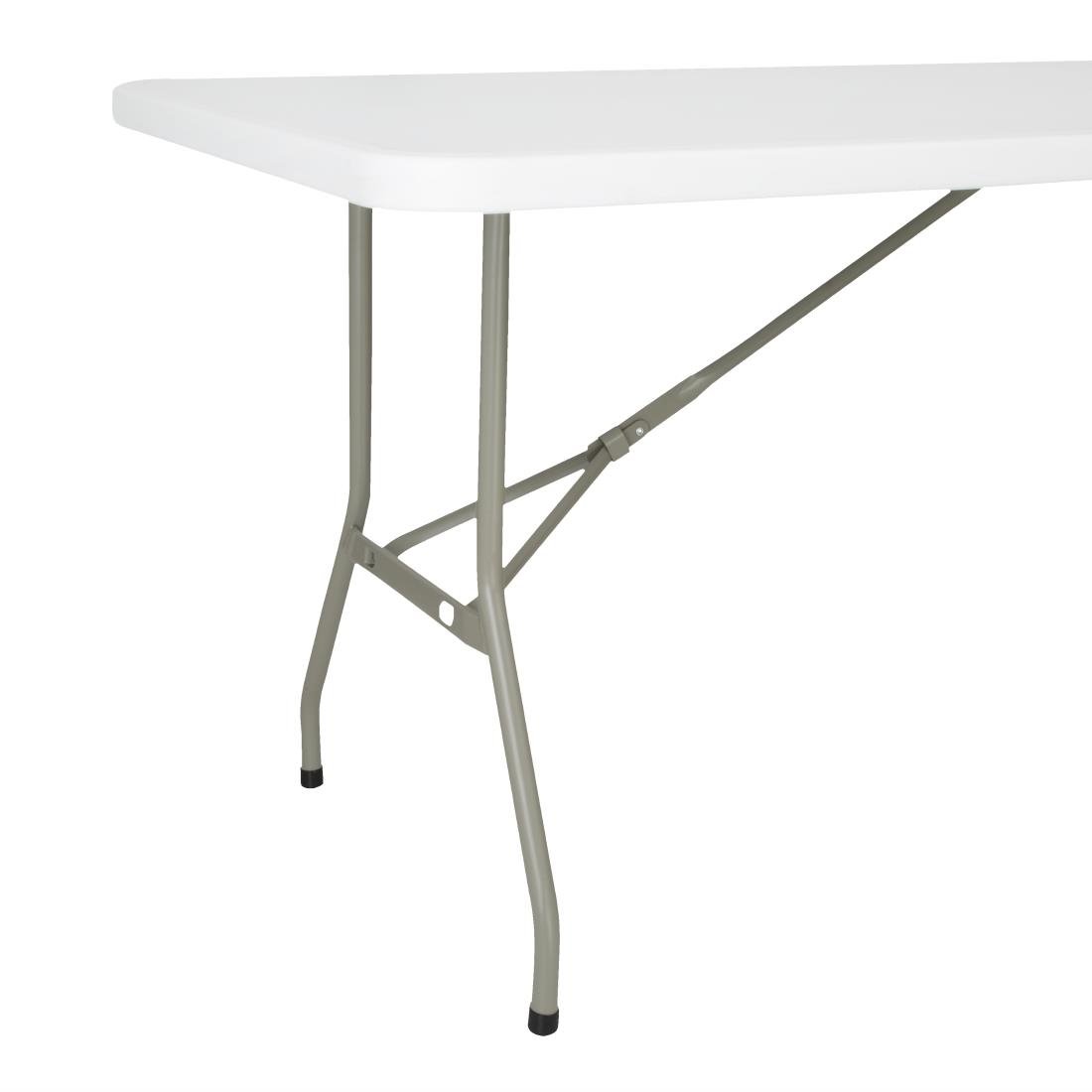 Table pliante rectangulaire Bolero blanche 1,8m - NISBETS