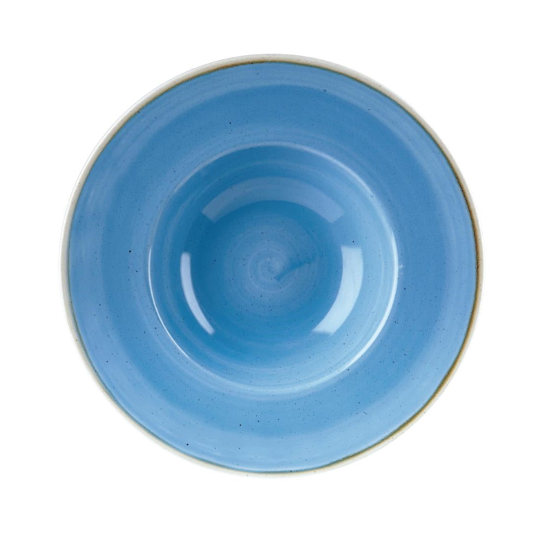 Bols à bord large Churchill Stonecast Cornflower Blue 239mm (Lot de 12)
