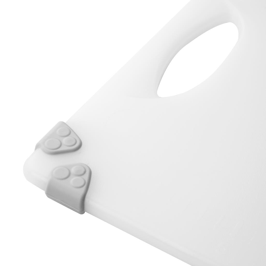 Planche à découper antidérapante professionnelle Hygiplas blanche 458x306mm