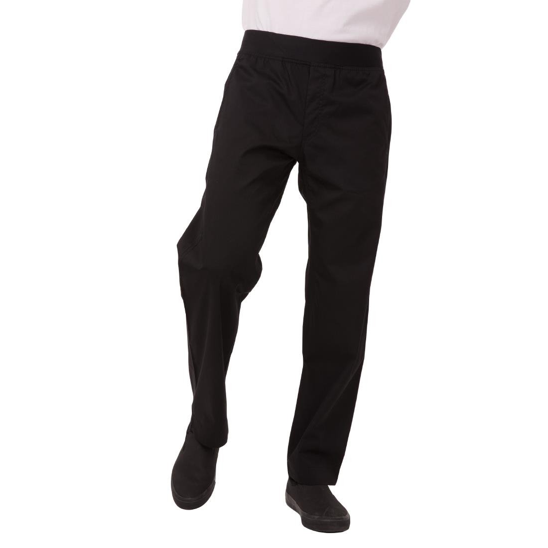 Pantalon slim léger homme Chef Works noir - NISBETS