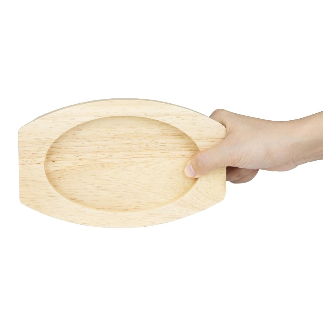 Planche en hévéa pour plat ovale en fonte Olympia 210x120mm pour FW819