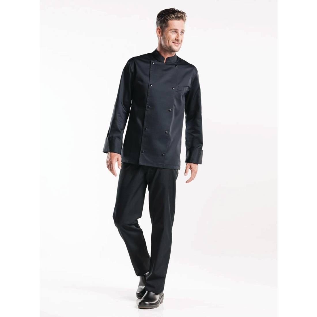 Veste de cuisine Chaud Devant Roma noire - Taille L