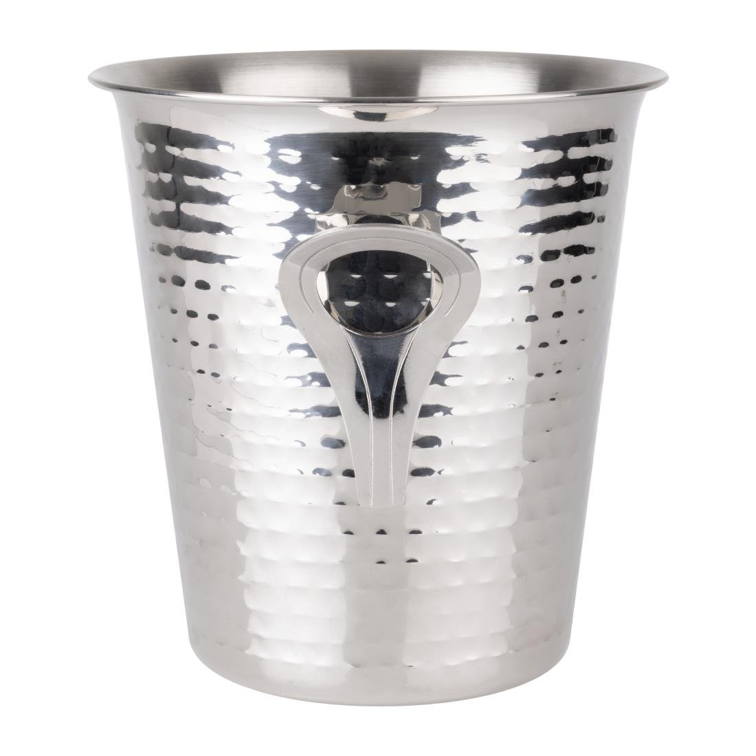 Seau à vin évasé martelé en acier inoxydable Olympia 4,3 L - NISBETS