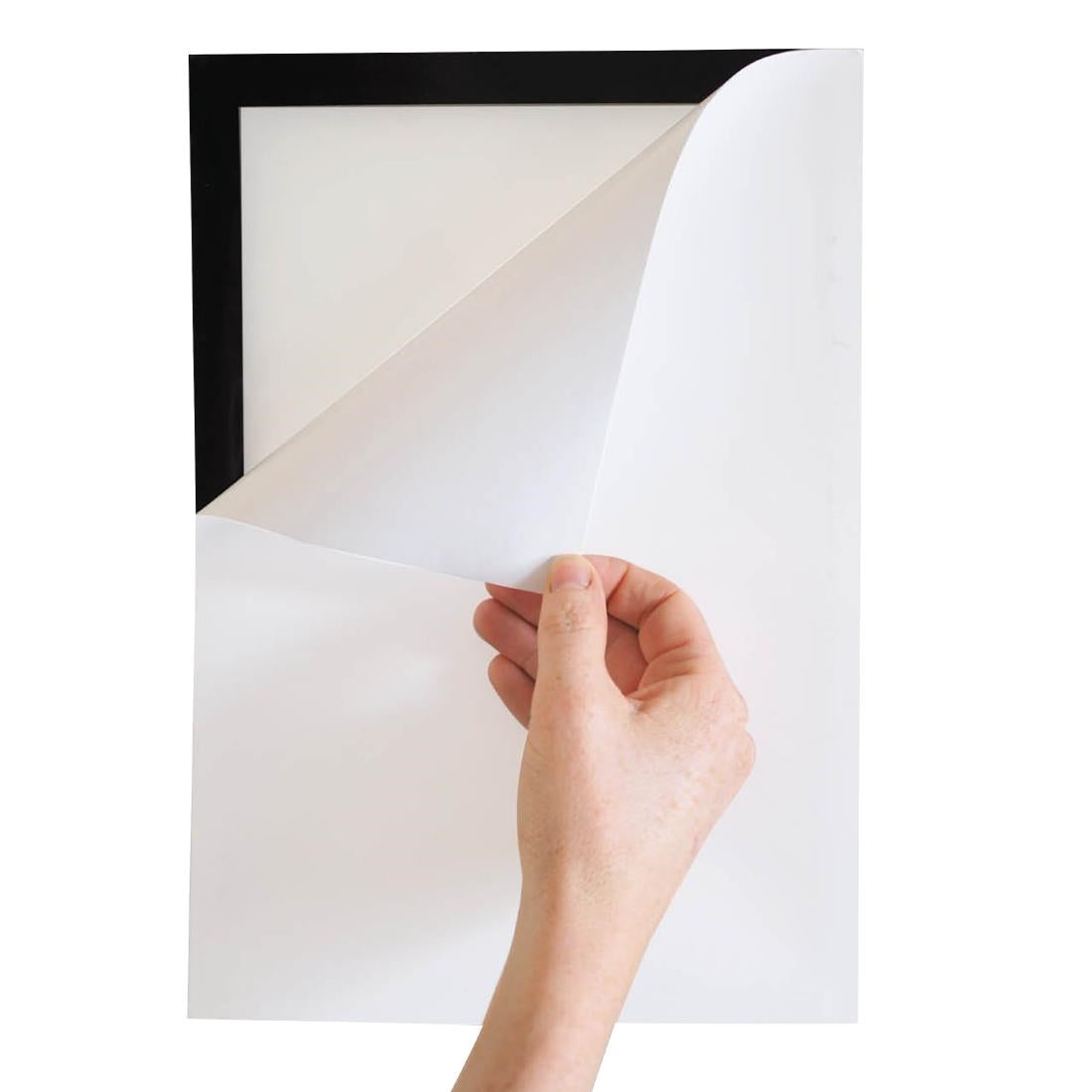 Cadres d'affichage autocollants Europel A5 argent (lot de 2)