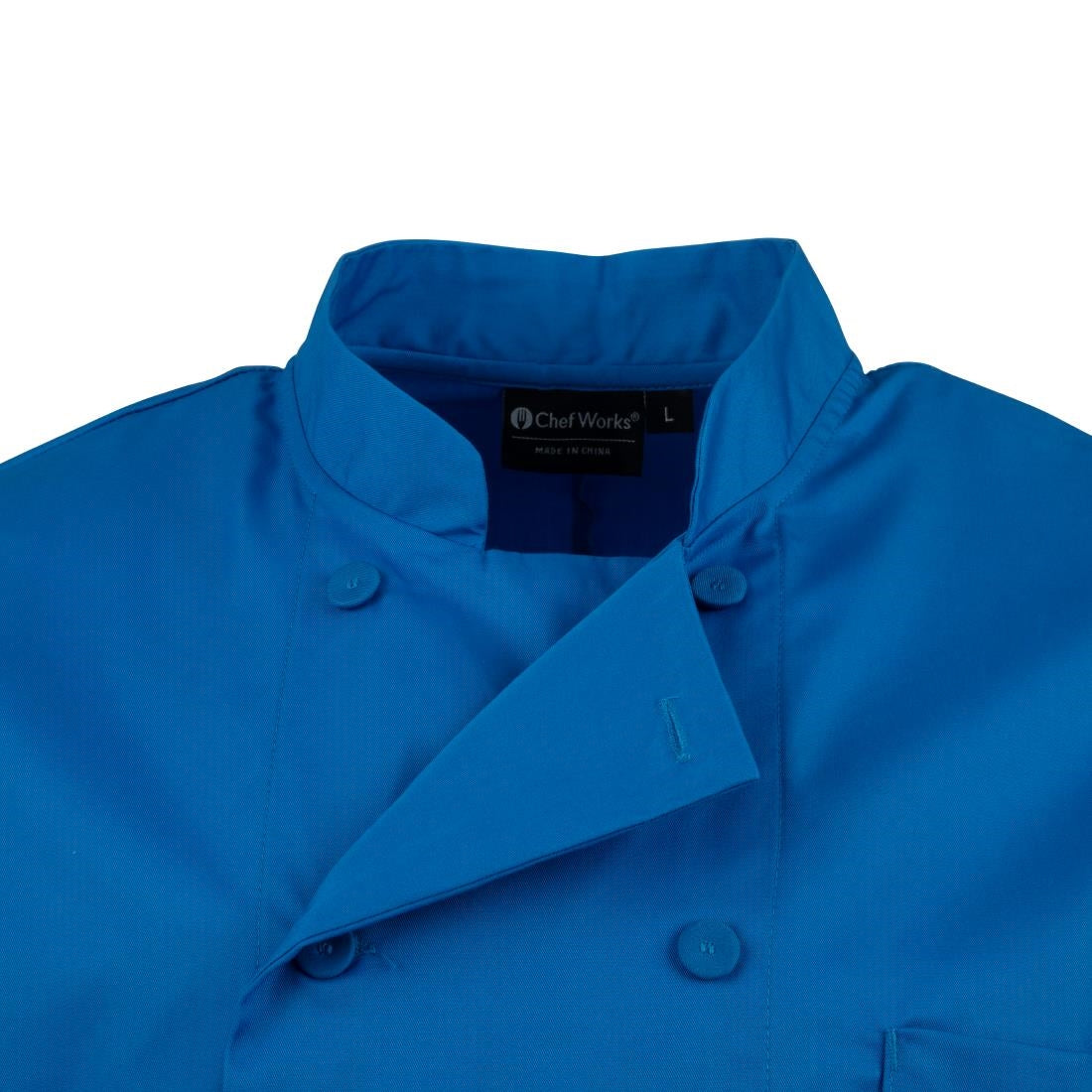 Veste de cuisine mixte Chef Works bleue - NISBETS