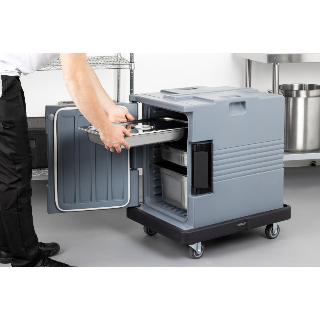 Chariot de transport Vogue Thermo-Box 600 noir