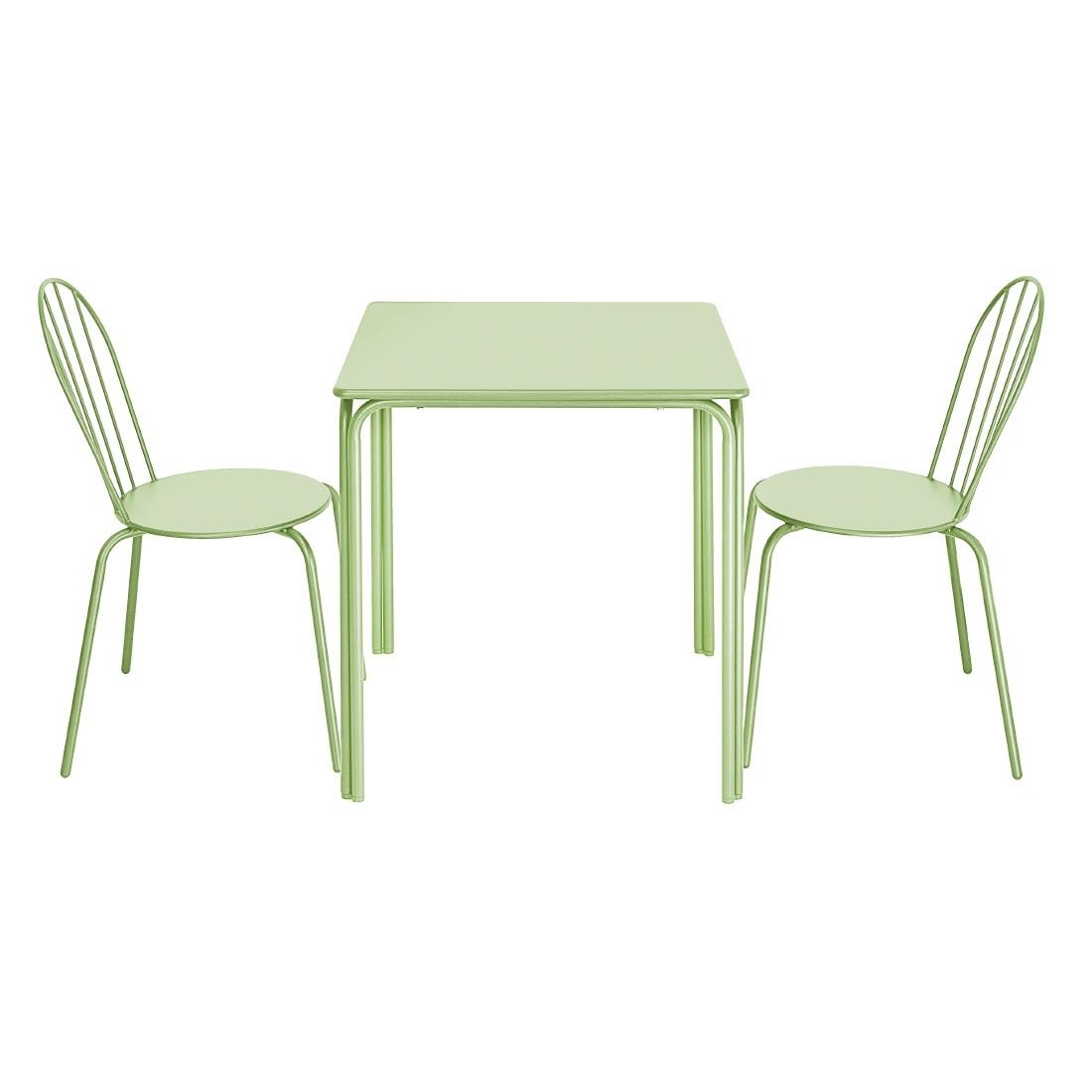 Chaises Bolero Adeline vert clair (lot de 4) - NISBETS